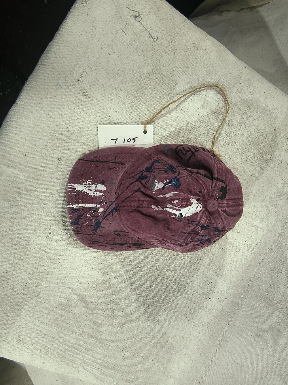 Timothy Designs T105 Men's Burgundy Adjustable Cap W/Unique Street Wear Design